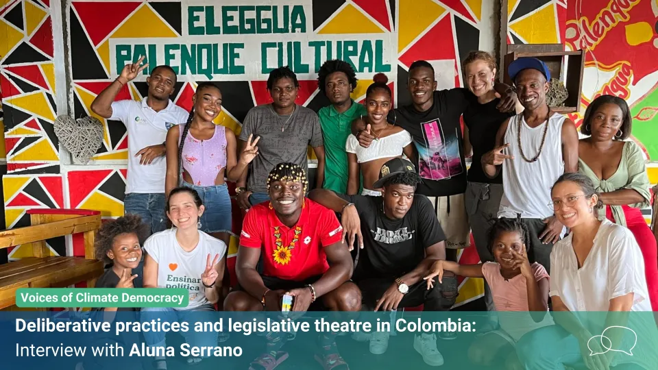Photo: Legislative theatre in 2021 in Buenaventura, Colombia—A group photo!