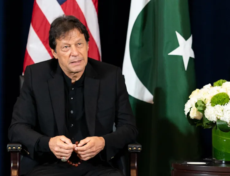 Former Pakistan Prime Minister Imran Khan in 2019, photographed during a bilateral with President Donald Trump in New York City. (Photo: <a href=__trump.html White House Archived</a> / Public Domain)
